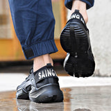 Steel toe non slip shoes men – TFW oil resistant safety work sneakers
